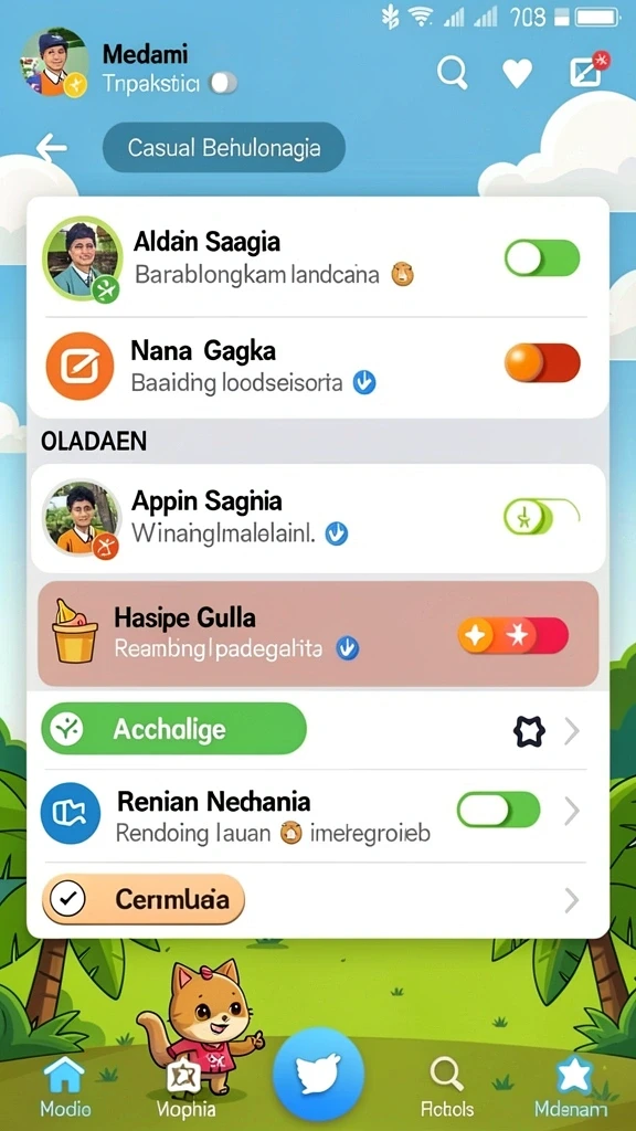 d73 - Screenshot saat pertarungan melawan monster raksasa.
