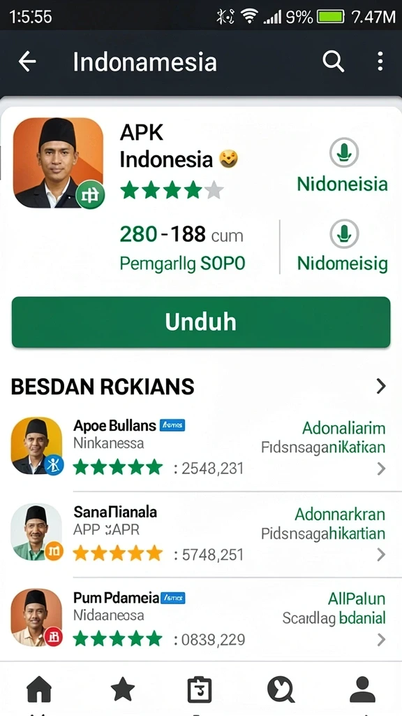 hokigame - Tampilan antarmuka yang menarik dan mudah dinavigasi.