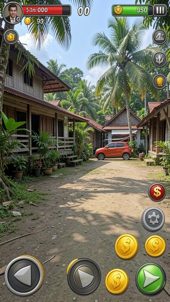 kingdom4d - Gambar menunjukkan pemandangan dunia fantasi dengan detail tinggi.